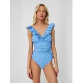 Crãs Maillot de bain azur / blanc