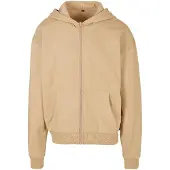 Build Your Brand Ultra Heavy Full Zip Sweatshirt Beige S Homme