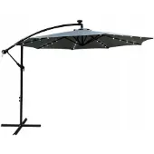 Akord Parasol De Jardin Milin Gris 245X245X245