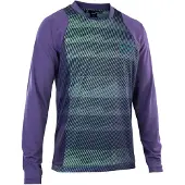iON Scrub Long Sleeve Jersey Vert,Violet S Homme