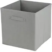 DOCHTMANN Boîte pour callax, boîte de rangement textile, gris 31x31x31cm