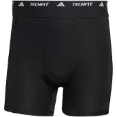 Adidas Pantalon de sport 'TECHFIT HYBRID SHORT' noir / blanc