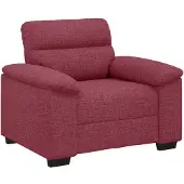 vidaXL Fauteuil Bordeaux 100x81x84 cm Tissu