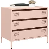 vidaXL Sideboard Rose 68x39x58,5 cm Acier laminé à froid