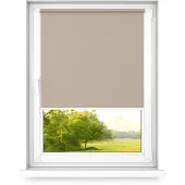 Time4blinds - Store occultant sans perçage, 1100x1000mm, Brun Sable - Gauche