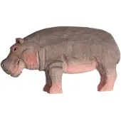 Wudimals Figurine Hippopotame en bois