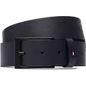 Tommy Hilfiger Ceinture 'Enamel Flag Rectangular Buckle' bleu foncé