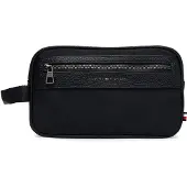 Tommy Hilfiger Trousses de toilette 'Logo Mixed Texture' noir