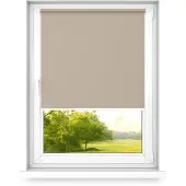 Time4blinds - Store occultant sans perçage, 900x2500mm, Brun Sable - Droite