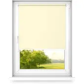 Time4blinds - Store occultant sans perçage, 1200x1400mm, Vanille - Droite