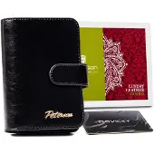 Peterson Portefeuille à fermoir en cuir pour femmes -