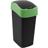 Curver Poubelle FLIP BIN 45 l noir/vert