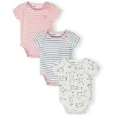MINOTI Barboteuse / body opal / rose clair / blanc