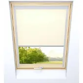Time4blinds - Store fenêtre de toit occultant - 500x1232mm - Crème