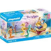 Playmobil Mermaid With Seahorse Carriage Construction Game Doré Enfants