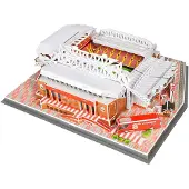 Joker University Games U00882 Liverpool Football Club 3D Puzzle, Red, 40x30x11cm Completed