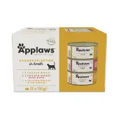 Applaws Multipack Chicken Selection In Broth 12x156g Wet Cat Food Clair