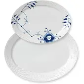 Royal Copenhagen Assiette Mixed Oval Platters-28 Cm &amp; 35 Cm