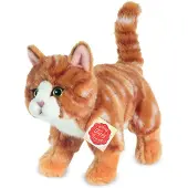 Teddy HERMANN® Teddy Hermann Chat debout, tigré rouge, 20 cm 906827