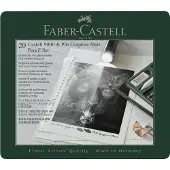 Faber-Castell Boîte de 20 crayons Castell 9000 &amp; Pitt Graphite Matt