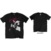 John, Elton T-Shirt Pink Brush Homme Noir - Taille L