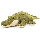 Teddy HERMANN® Teddy Hermann Crocodile, doudou, peluche, animal sauvage, couché, peluche, vert, 60 cm, 90592