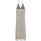 Vero Moda Robes en maille 'VMJanice' beige clair / noir