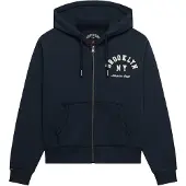 Superdry Athletic Essentials Relaxed Crop Full Zip Sweatshirt Bleu M Femme