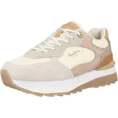 Pepe Jeans Baskets basses 'Freya Lea' crème / camel / cognac / gris