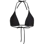 Karl Lagerfeld Hauts de bikini ' Triangel-Bikinitop mit Strasssteinen ' noir