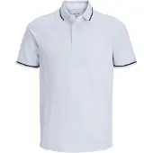 Jack & Jones T-Shirt 'JJEPaulos' bleu pastel / bleu foncé / blanc