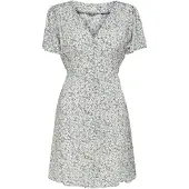 ONLY Robe 'ONLEvida' menthe / vert foncé / rouge cerise / blanc