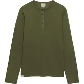 Superdry Slub Grandad Long Sleeve T-shirt Vert 2XL Homme