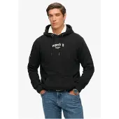 Superdry Homme Sweat à Capuche Ample Tattoo Flash Black Taille: L