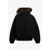 Superdry Homme Doudoune Bomber à Capuche Everest Black Taille: L