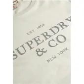 Superdry T-shirt crème / gris