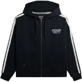 Superdry Veste de survêtement marine / blanc