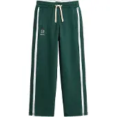 Superdry Pantalon 'Athletic Fives' émeraude / blanc