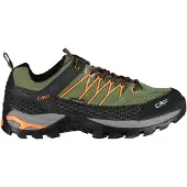 CMP Rigel Low WP : chaussures de sport pour hommes, chaussures de randonnée, chaussures de plein air, couleur verte, idéales pour la randonnée