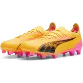 Puma Chaussure de foot 'ULTRA ULTIMATE' jaune d'or / rose clair / noir
