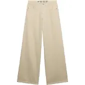 Superdry Femme Pantalon Baggy Taille Moyenne Cream Taille: 28/32