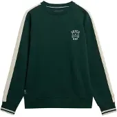 Superdry Sweat-shirt beige / vert foncé