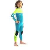 Jobe Boston 3/2 Mm Junior Long Sleeve Back Zip Shorty Bleu 10 Years Enfants