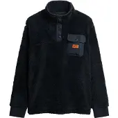 Superdry High Pile Half Zip Sweatshirt Bleu M Homme