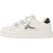 British knights Baskets basses 'BLISS VELCRO' argent / blanc