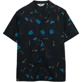 Superdry Homme Chemise Imprimée à Manches Courtes Cabana Black Taille: S
