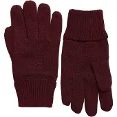 Superdry Homme Coton Logo Brodé Gants, Bourgogne