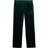 Superdry pour femme. W7011223A Jogger Country Club Velour vert Jogger Trouser (L), Casuel, Polyester