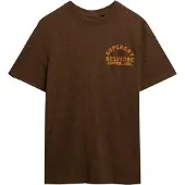 Superdry T-Shirt 'Copper' pueblo / marron chiné
