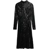 Superdry pour femme. W8012034A Robe ouverte noire (M), Fête, Polyester, Manche longue